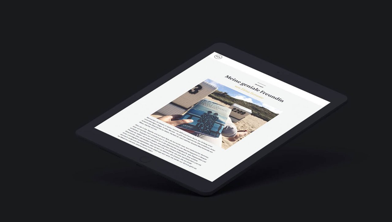 Arbeitsbeispiel Responsive Web Design - What I Read